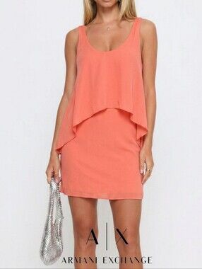 A/X Armani Exchange Flounce Coral Mini